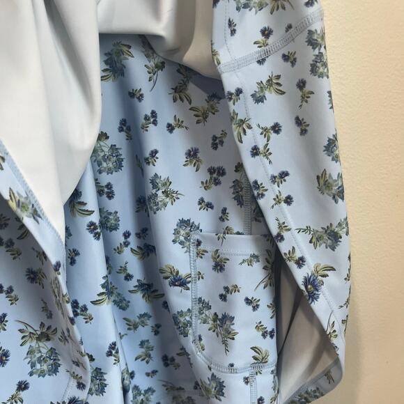 Sage Collective Floral Racerback Active Dress with Shorts Blue Size M - Picture 5 of 9